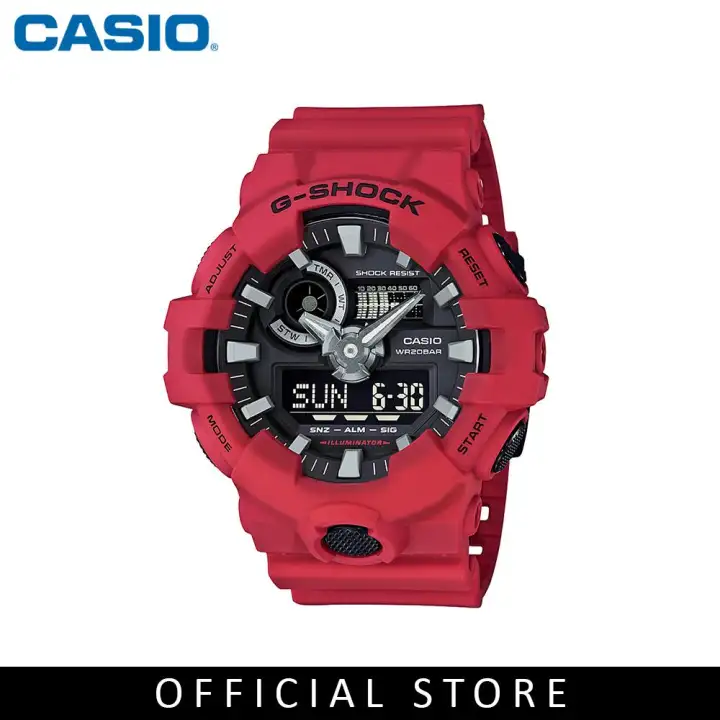 g shock ga700 red