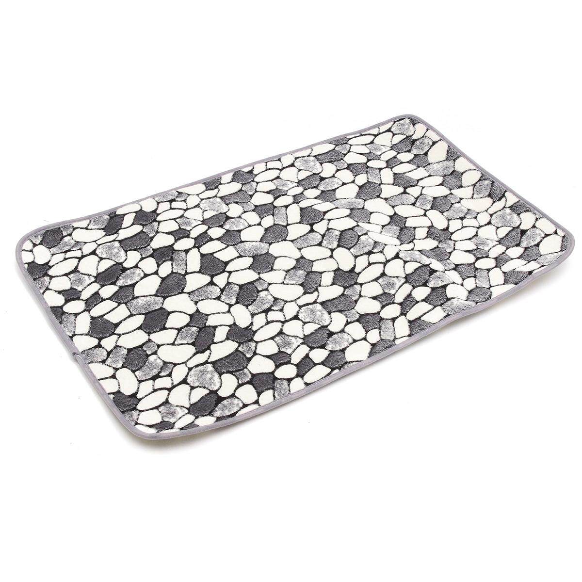 3 Pieces Soft Non slip Bath Pedestal Mat Toilet Carpet Bathroom