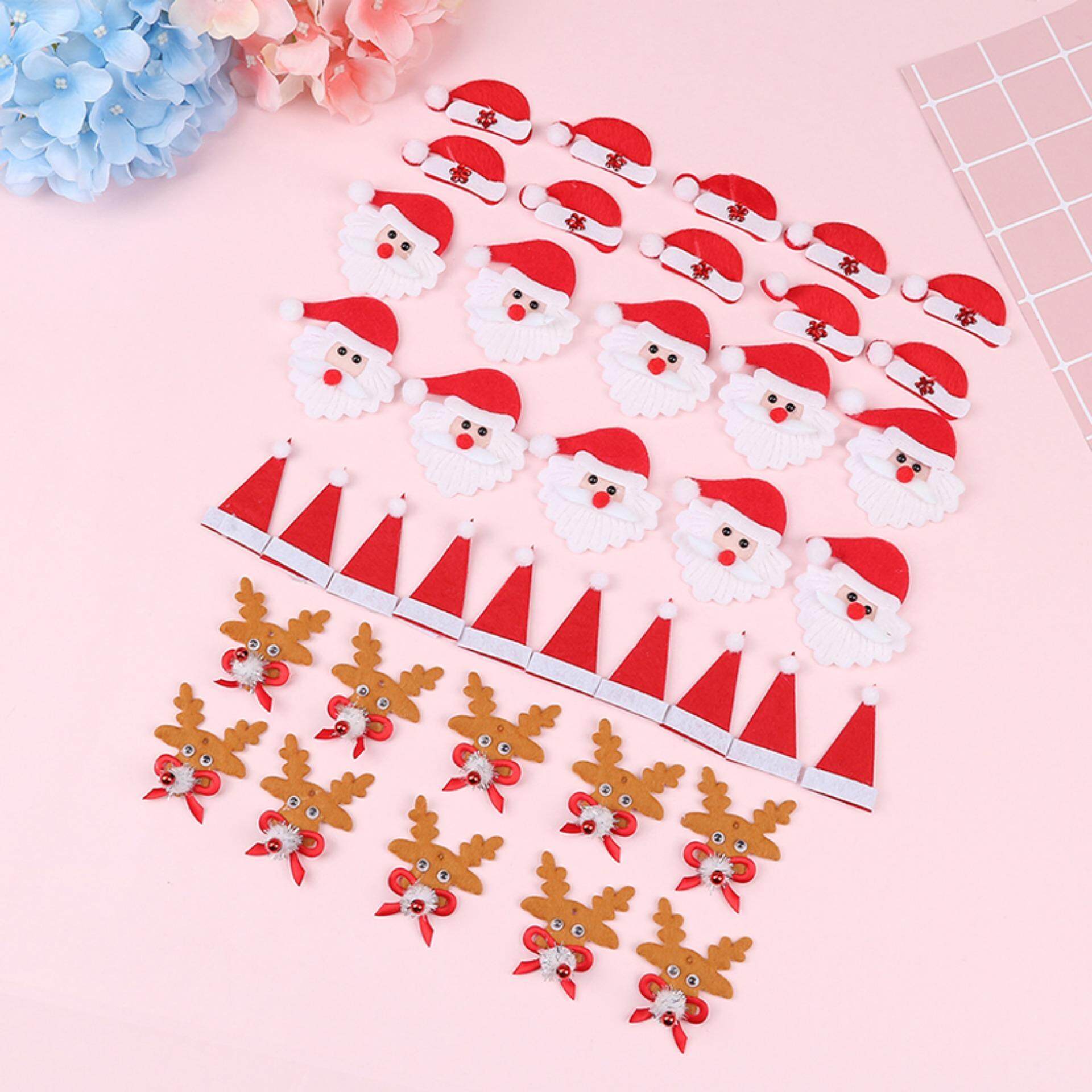 10 cái Xmas Thêu Táo Sắt Trên Quần Áo Vải Dán Huy Hiệu Miếng Dán