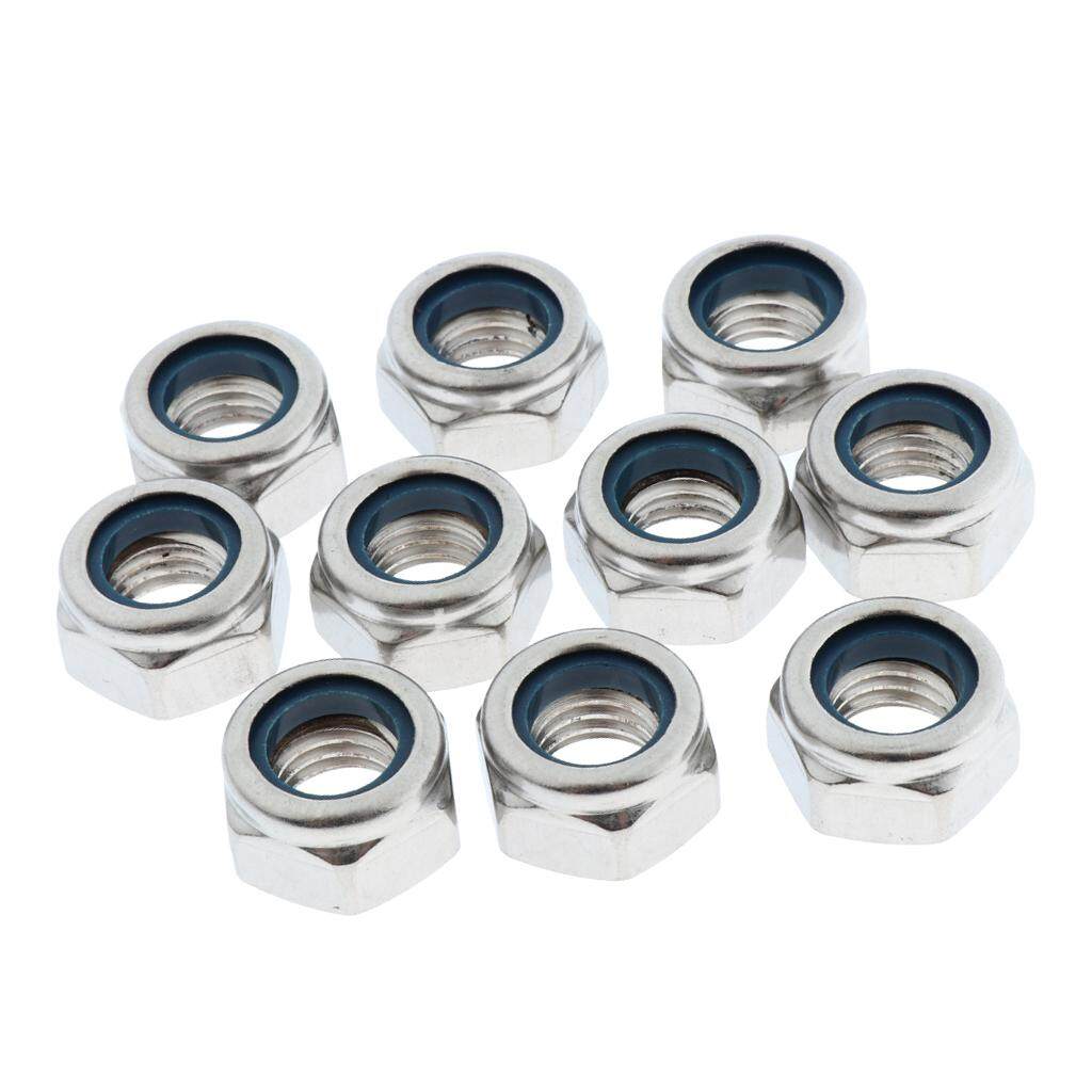 Miracle Shining 50Pieces Stainless Steel Lock Nut Assortment Kits M12