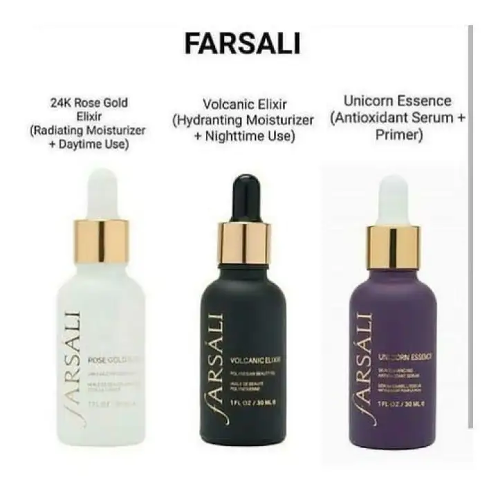 farsali volcanic elixir hydrating moisturizer