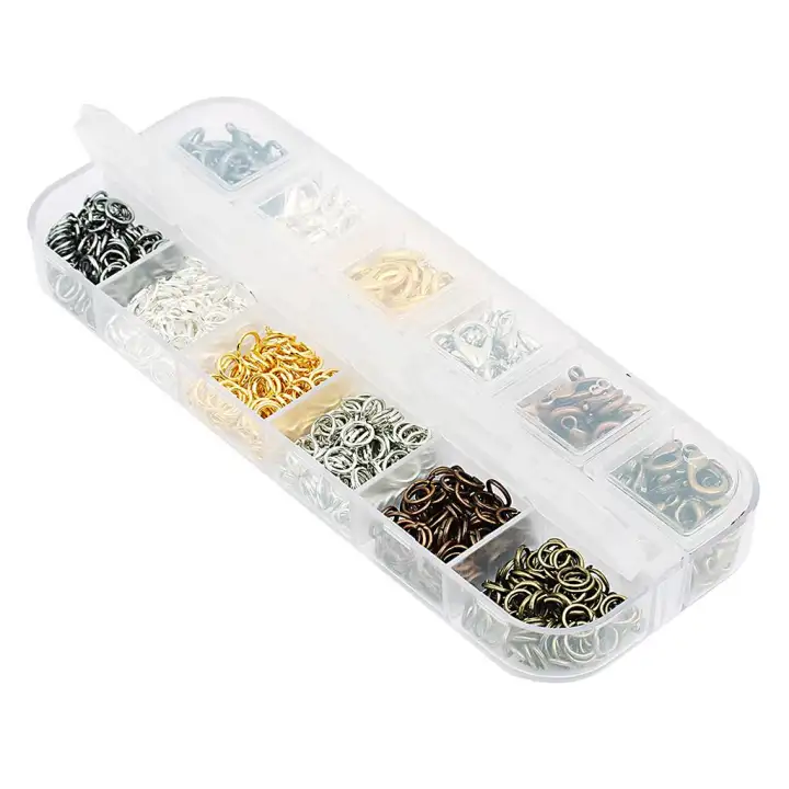 6 Colors Lobster Claw Clasps and Open Jump Rings for Jewelry Making Necklace Bracelet Chain