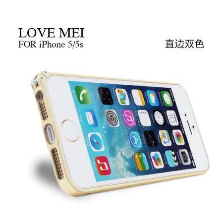รัก MEI ซื้อหนึ่งแถมหนึ่ง Apple 5S ตรงขอบ双色扣โลหะแบบกรอบ iPhone 5S เคสมือถือถุงป้องกันอลูมิเนียมยาก SE เบาเป็นพิเศษบางเฉียบระบายความร้อนเรียบง่ายน้ำผู้ชายและผู้หญิง
