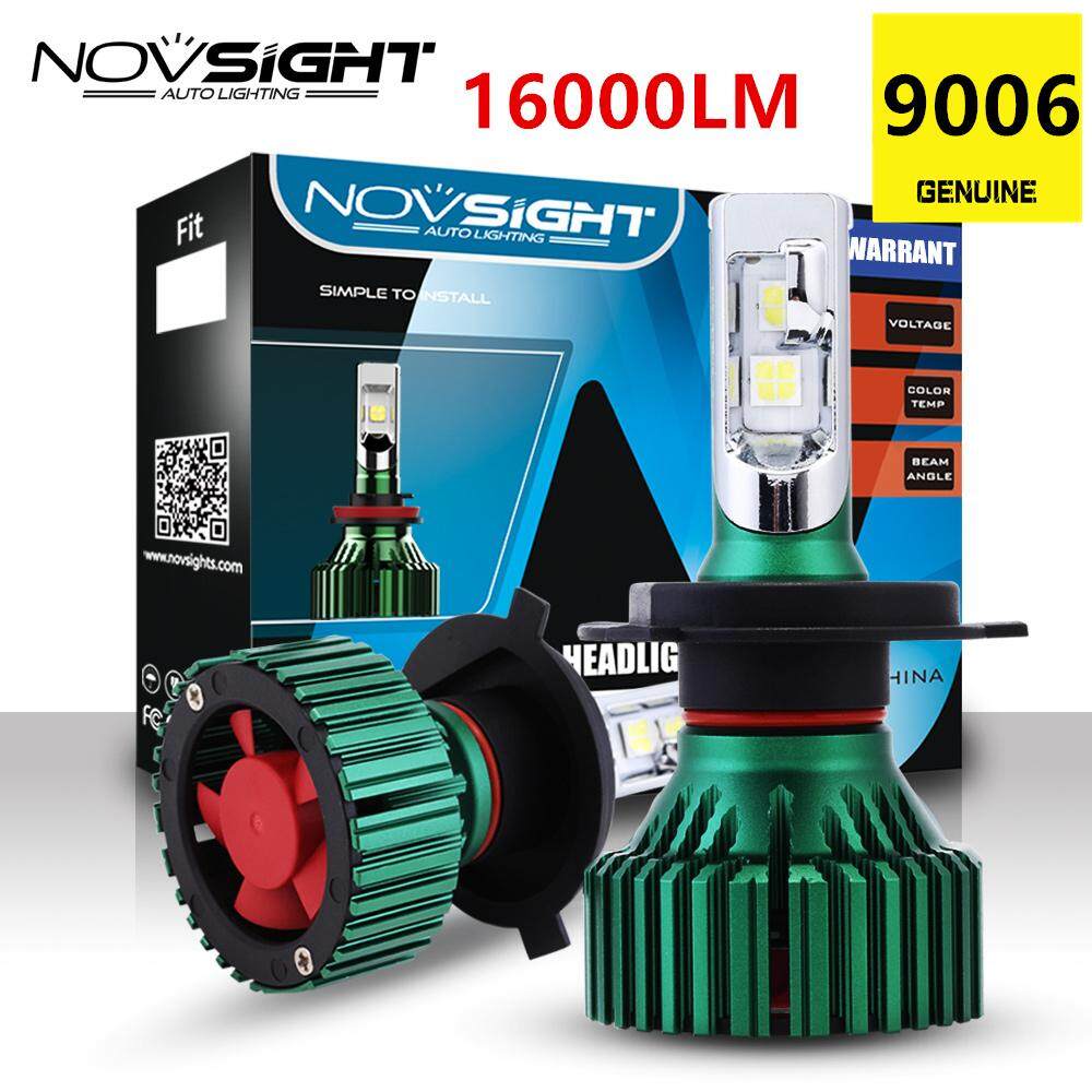 NOVSIGHT 60 W 16000LM HB4/9006 Xe Ô Tô ĐÈN LED Đèn Pha Lái Xe Sương Mù Bóng Đèn Chùm Tia Kép Chơi và Cắm Đèn 6500 K D45