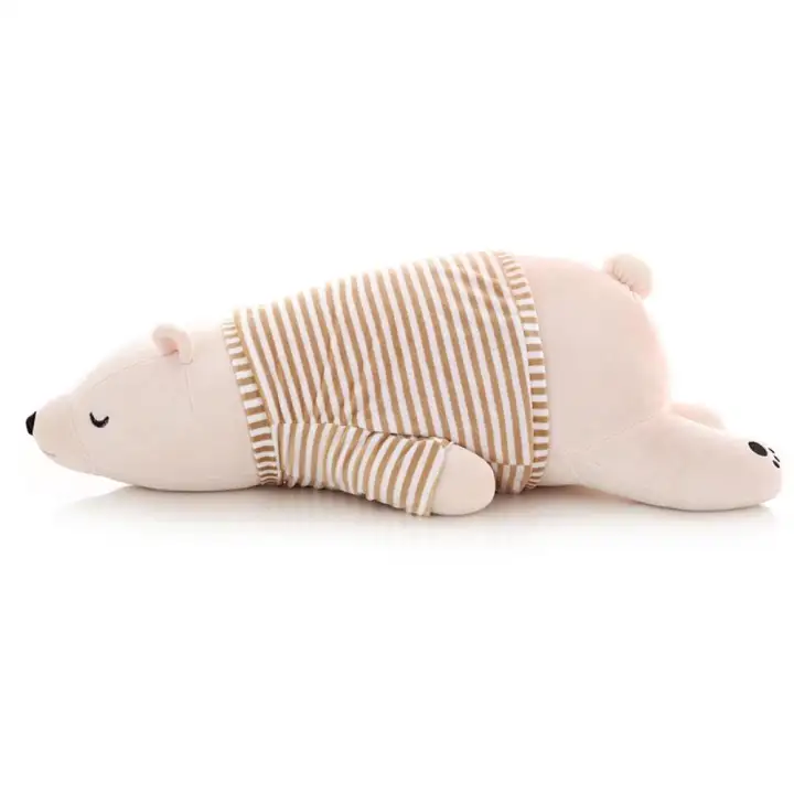sleeping polar bear plush