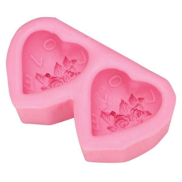 Double Heart Shape Cake Mold Silicone Cake Mould Creative Baking Mold Kitchen Accessories