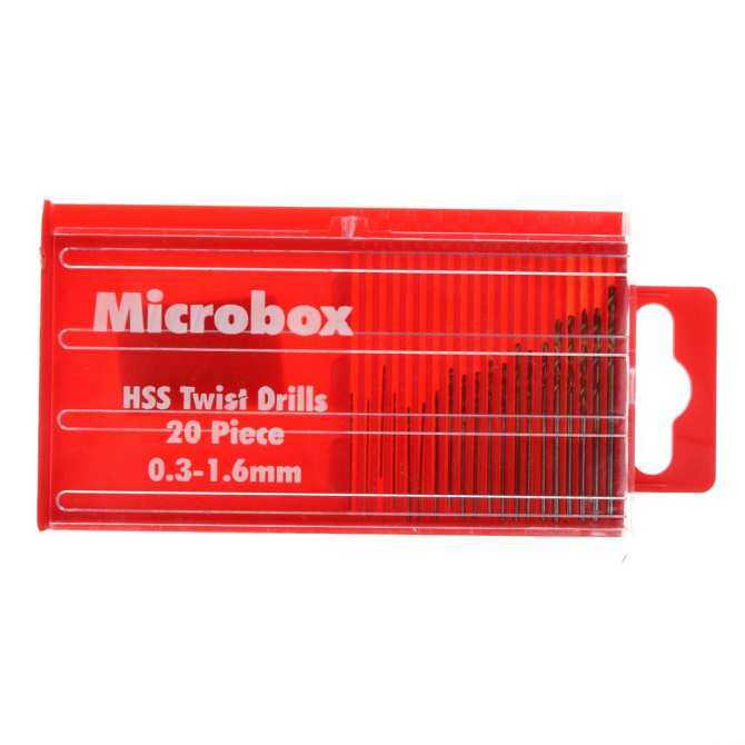 (Giao hàng miễn phí cho cả ba chiếc đến Hà Nội)20 pcs Mini HSS High Speed Steel Twist Drill Bit Set 0.3mm-1.6mm Tool Box - intl (Antique White) (Giao hàng miễn phí cho cả ba chiếc đến Hà Nội)20 pcs Mini HSS High Speed Steel Twist Drill Bit Set 0.3mm-1.6mm Tool Box - intl (Antique White)