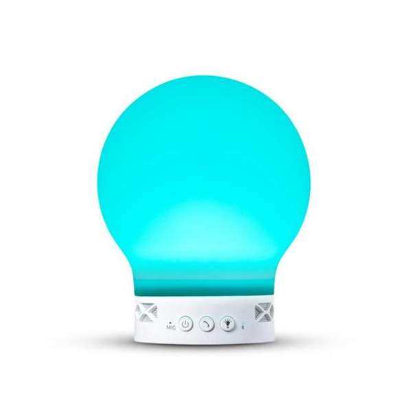 Loskii HC-111 Điện Tử Sạc Silica Gel Bluetooth Loa Phát Thanh Đêm Bầu Khí Quyển Ánh Sáng Hỗ Trợ Thẻ TF