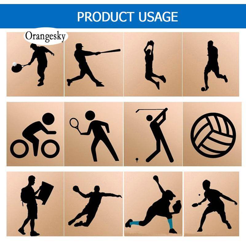 Orangesky 1 Pair Thick Kneepad Extreme Knee Pad Eblow Brace Support Lap Knee Protector for Football Volleyball Cycling Sports