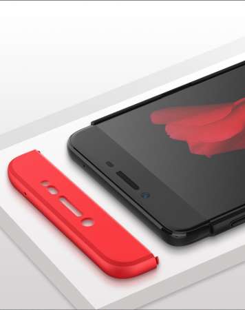 เคสโทรศัพท์สำหรับซัมซุงกาแล็คซี่ C9 Pro, 3 in 1 Double DIP 360 ° ป้องกัน Ultra พลาสติกแข็งบาง/PC เคสโทรศัพท์เคลือบ [ป้องกันตก] โทรศัพท์ [กันกระแทก]/เคสปกป้องโทรศัพท์สำหรับซัมซุงกาแล็คซี่ C9 Pro - INTL