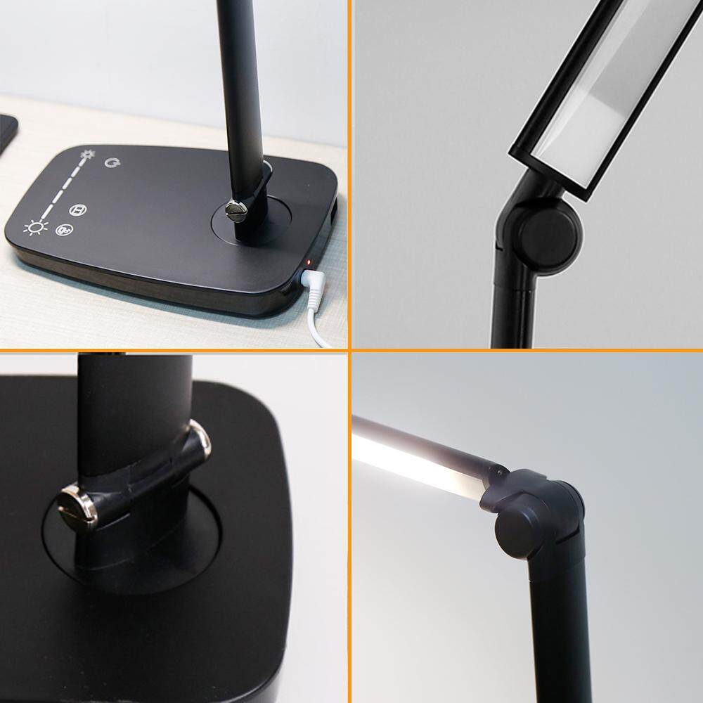 Dimmable LED Desk Lamp 9 Color Modes 7 Brightness Levels Table Lamp For Office Study Bedroom