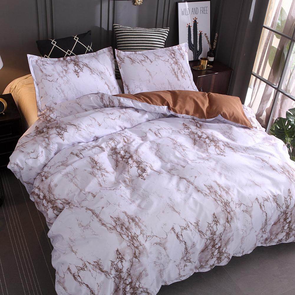 Marbling Duvet Thoải Mái Bộ Chăn Ga 3 mảnh Vỏ gối Bao Da Sang Trọng