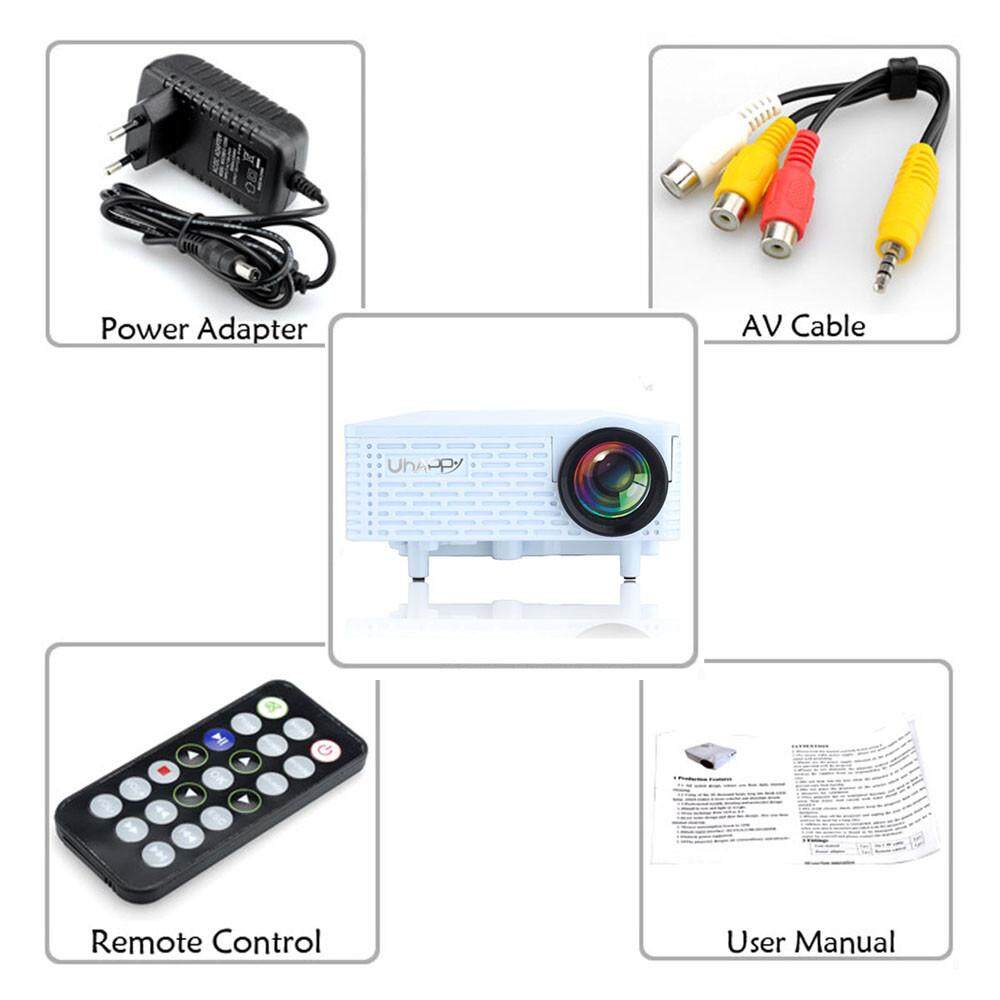 Bessky 500 lumens Đa Phương Tiện Di Động HD LED Máy Chiếu Gia Đình Đa Năng