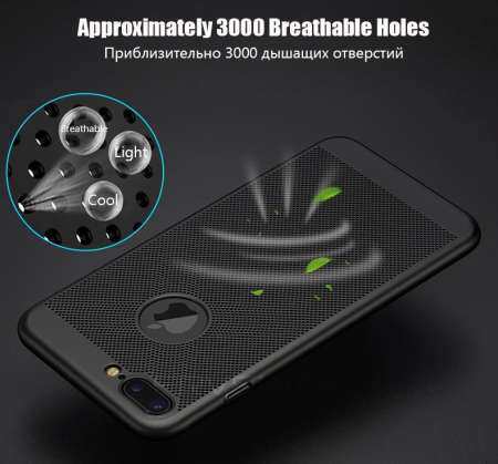 เคสสำหรับไอโฟน 8 แฟชั่นสีแดง Hard Breathable Cooling ฤดูร้อนกรณีฝาครอบ - INTL