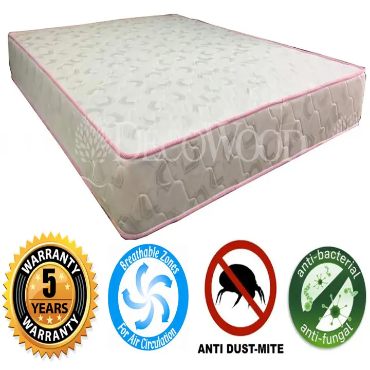 Spinal Comfort 9 Inch Premium Damask Posture Spring Mattress Nap