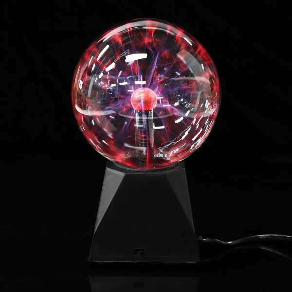 Plasma Ball Touch Black Base USB Sphere Lightning Lamp Light Party Magic 5\" - intl