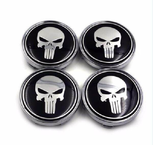 60mm 4pcs auto car wheel center cap the punisher red skull emblem for audi kia ford nissan bmw x3 e46 e39 e36 e60 e90 e34 f10 f30 e30 x5
