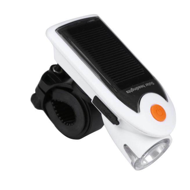 Rechargeable New 1 LED Bicycle Cycling Solar Headlight Front Head Light