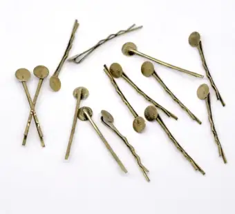 B14601 25 Pieces 44x1 5mm Fits 8mm Dia Antique Bronze Alloy