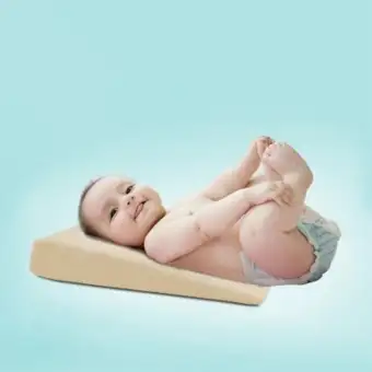 Syd Wedge Bed Pillow Elevated Supportive Cushion For Baby Slant