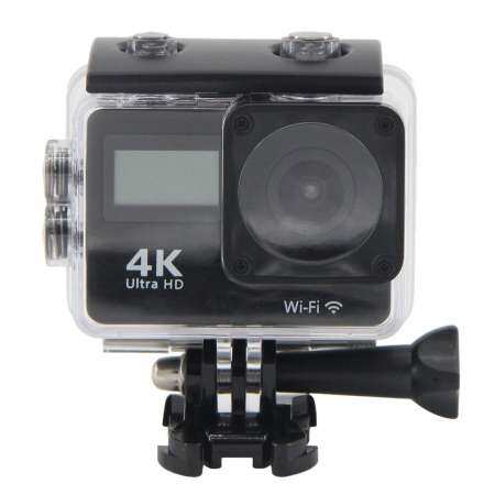 Lifef กันน้ำ 4K WiFi Sport Action กล้องถ่ายรูปกล้อง Dual Screen Touch LCD Camera