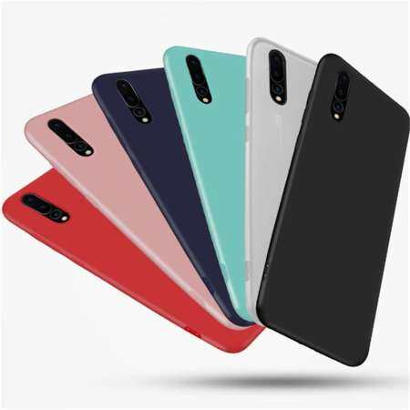 สำหรับ Huawei P20 สีทึบบางเฉียบขัดกลับนุ่มกรณี - นานาชาติ