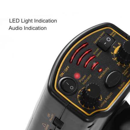 5ft เครื่องตรวจจับโลหะตรวจจับแบบละเอียด GOLD Digger Hunter ความไวสูงระยะทางตัวบ่งชี้ GOLD Digger - US Plug - INTL