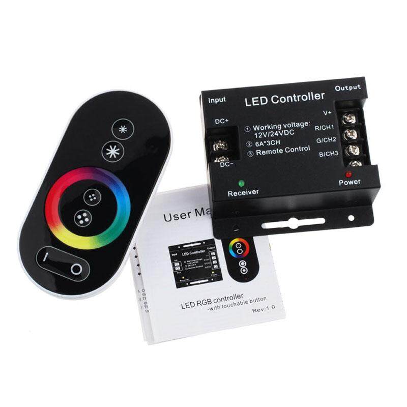 JY 12 V Màn Hình Cảm Ứng Âm Trần Điều Khiển Từ Xa Không Dây RF Bộ Điều Khiển Cho Đèn LED RGB