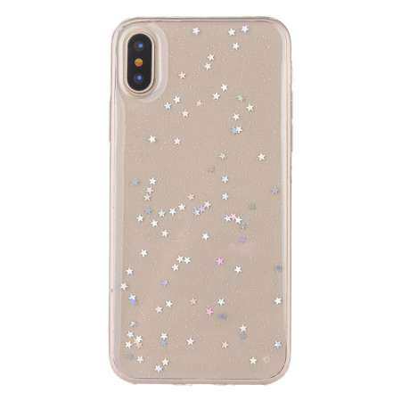 Honioer Luxury CLEAR Bling Star Soft ยางกล่องบาง TPU สำหรับ IPhone XS สูงสุด 6.5 นิ้ว