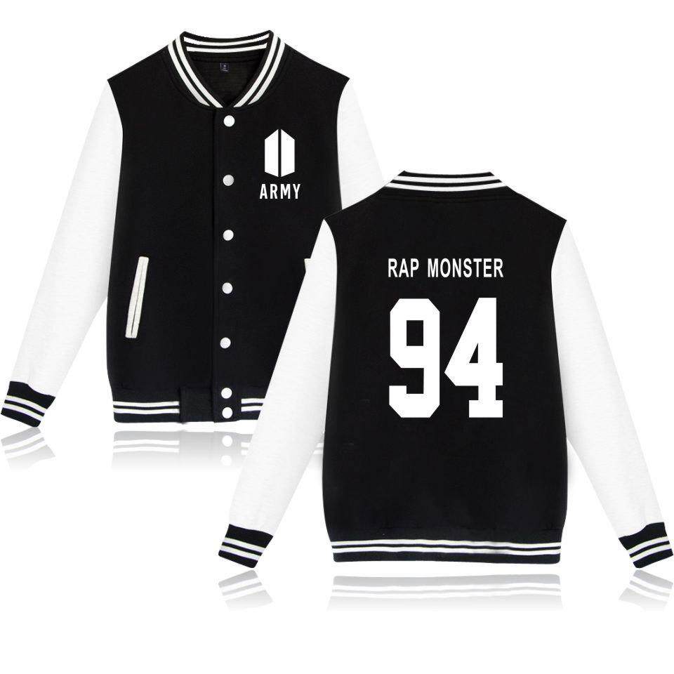 BTS กันกระสุนปืนลีกเยาวชน, วิทยาลัยใหม่ลมคนรัก, ชุดเบสบอล, เสื้อกันหนาว - INTL