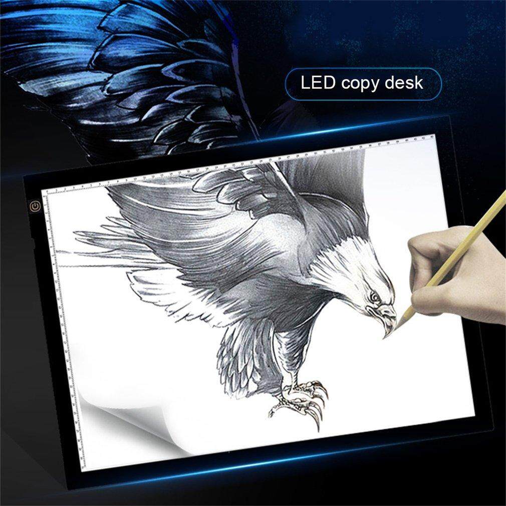 Luwentian A3 Portable LED Drawing Board Eyesight Protection Touch Dimmable Tracing Table Light Pad Box for 2D Animation Sketching – intl