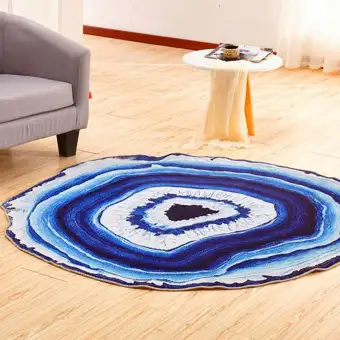 Kind Anti Skid Geode Rock Floor Rug Dining Living Room Bedroom