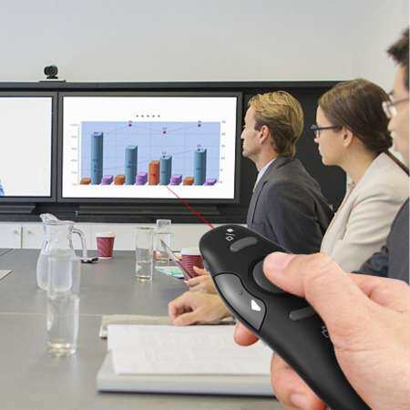 เมาส์ไร้สาย USB PowerPoint Presenter RF Remote Control ปากกาตัวชี้เลเซอร์