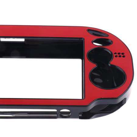 Miracle Shining Aluminum Brushed Plated Plastic Case Skin Protect Cover for ps vita Red