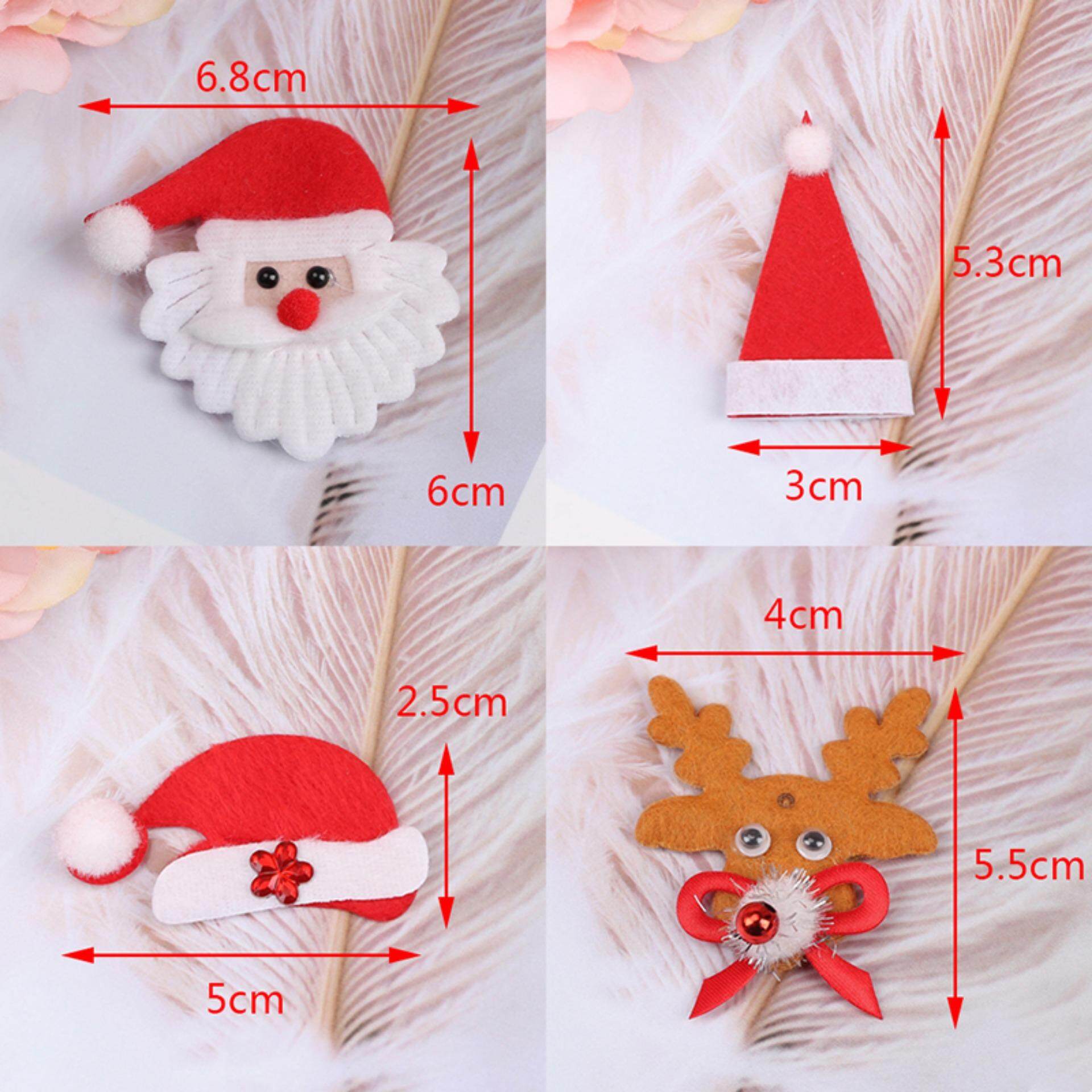 10 cái Xmas Thêu Táo Sắt Trên Quần Áo Vải Dán Huy Hiệu Miếng Dán