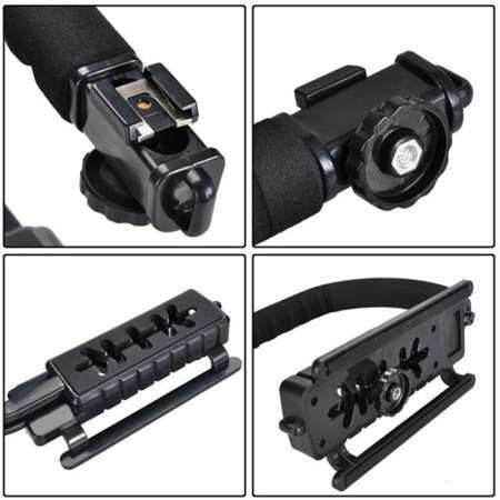 B-F วิดีโอตัวจับยึดที่มีเสถียรภาพ Grip เครื่องกันสั่นแบบมือถือสำหรับ SLR Camera