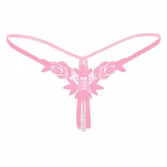 Sexy Pendant Lady Pearl G String V String Women Panties Low Waist