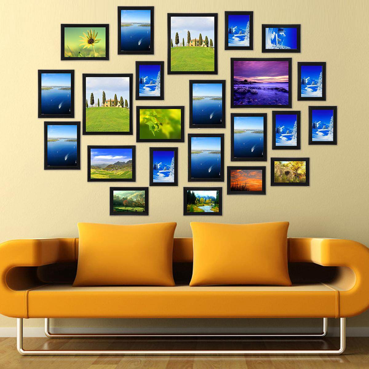 Picture wall creative household frame wall 23 Pcs black