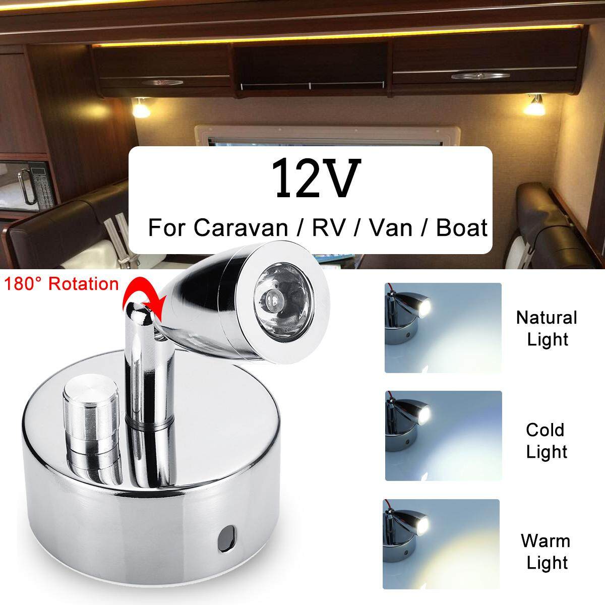 12-24 V Đèn Led Nội Thất Đọc Sách Mờ Chuyển Đổi RV Xe Thuyền Văn