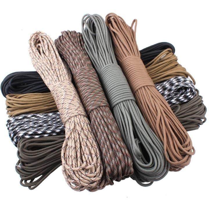 550 Parachute Cord Lanyard Rope Diameter 4mm Type III 7 Stand Climbing Camping Survival Rope