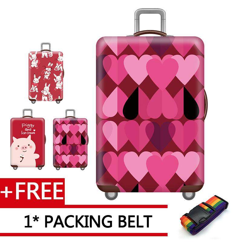 Elastic Travel Luggage Cover Ice Cream Fruit Suitcase Protector for 18-20 Inch Luggage