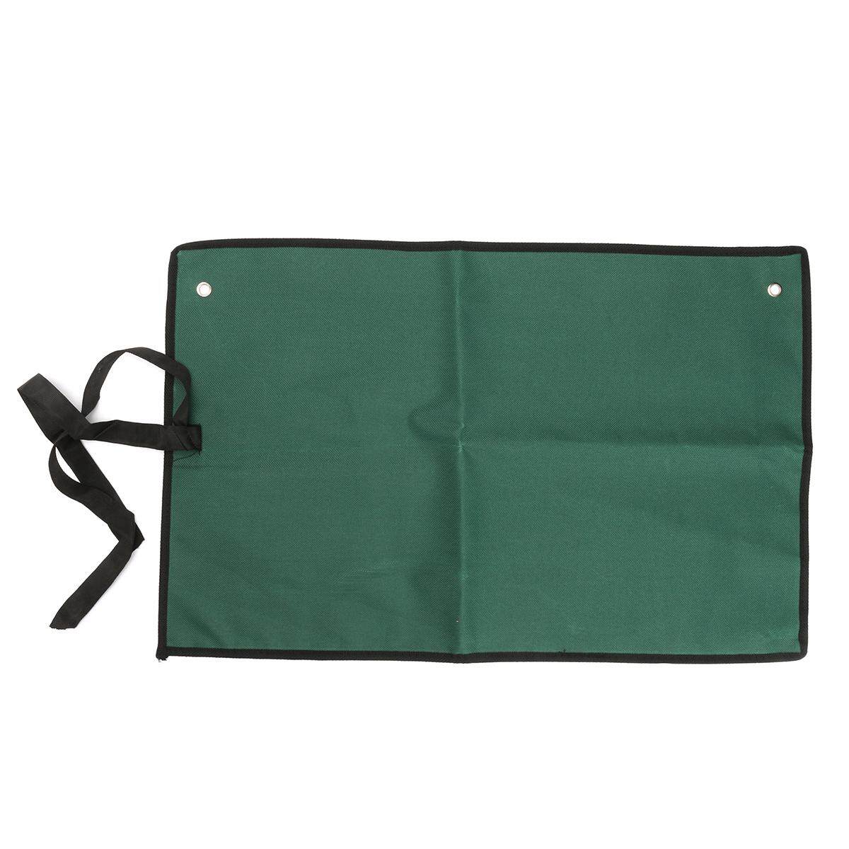 Canvas Roll Up Tools Storage Bag 14-Pocket Spanner Wrench Organizer Pouch