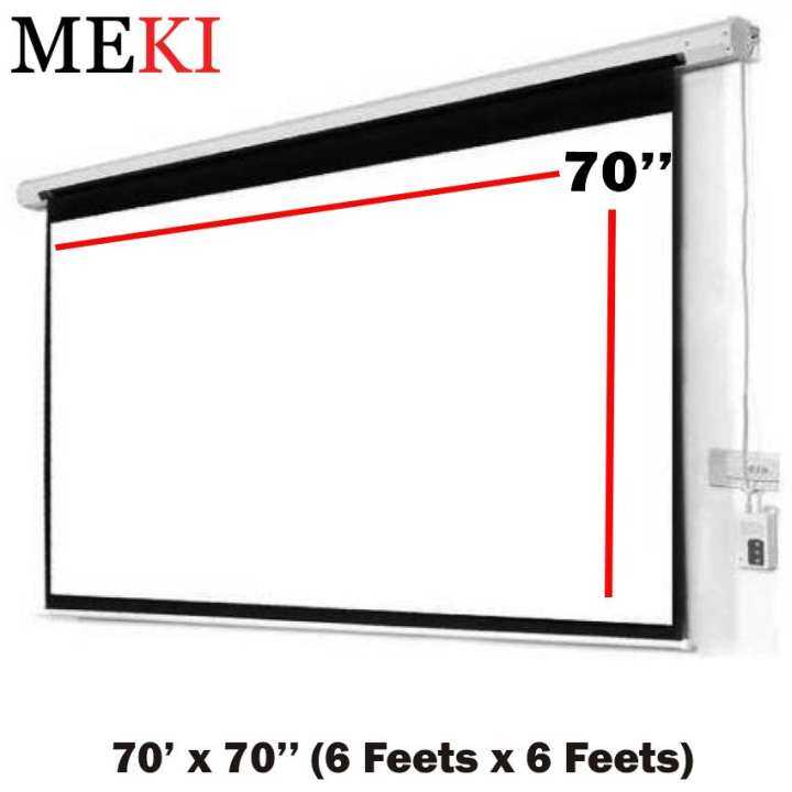 Meki EZ Screen Series High Quality Size 70" x 70" ( 6 x 6 feets