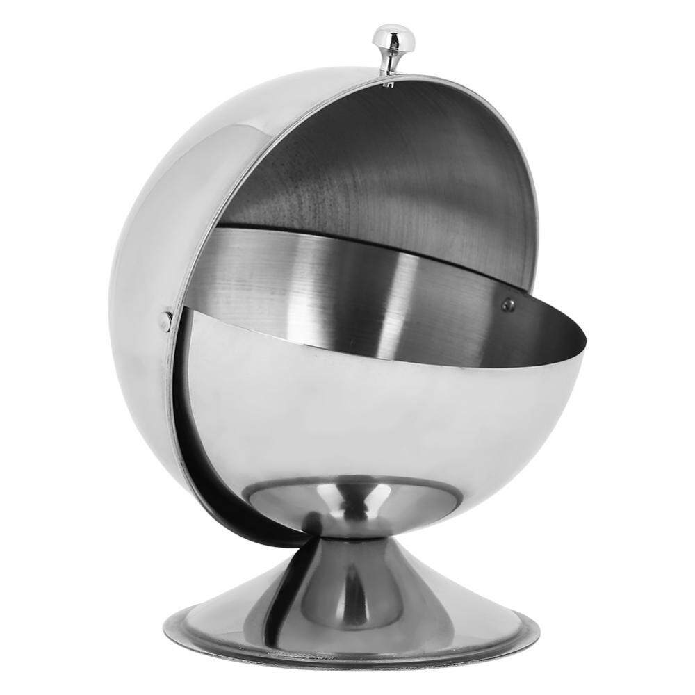 Stainless Steel Spherical Seasoning Bottle Restaurant Kitchen Spice Storage Container Bowl - intl