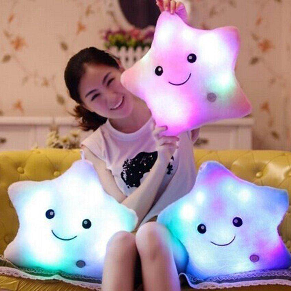 GOOD Unique Luminous Pillow Vivid Star Design LED Light Cushion Plush Pillow Toy - intl