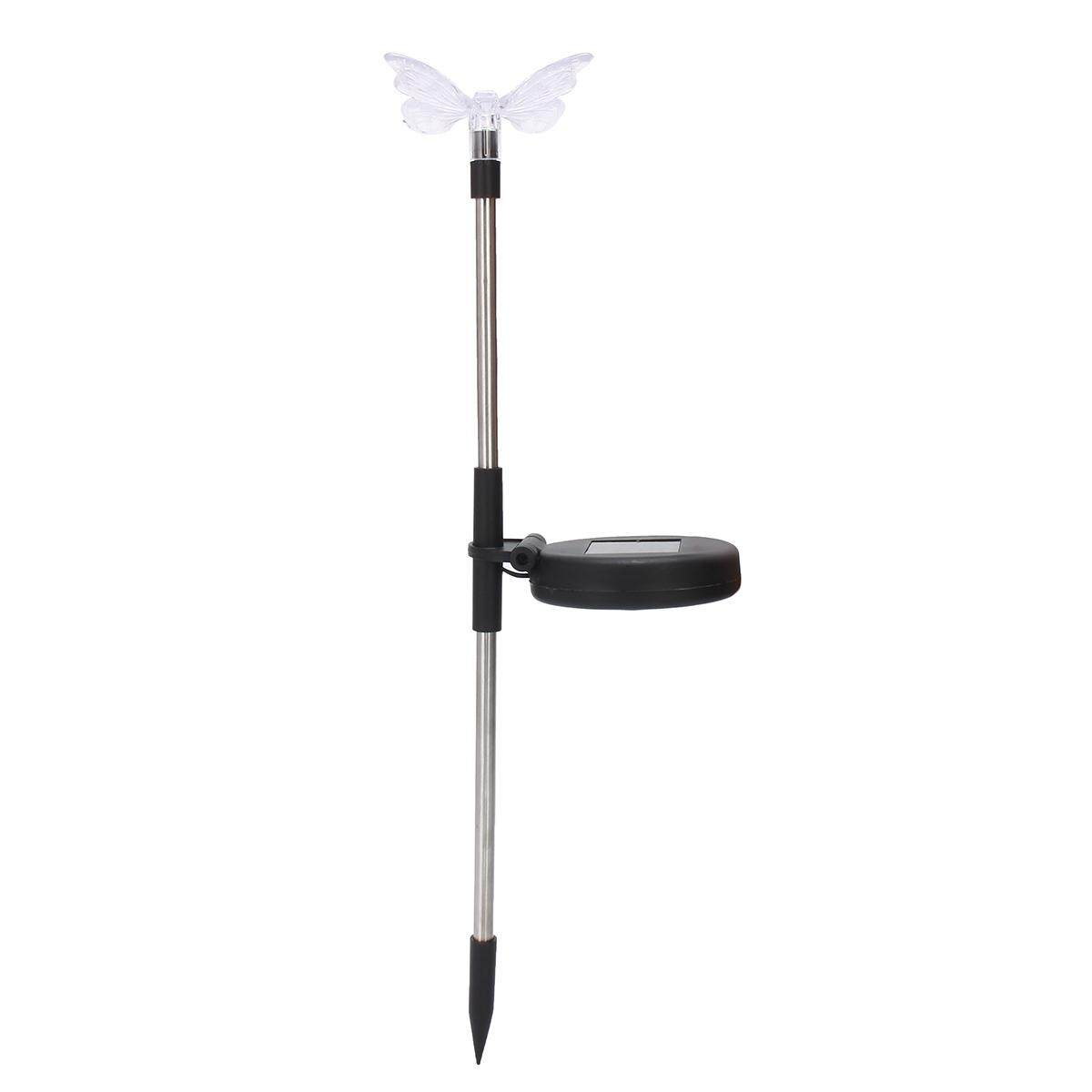 Butterfly Solar Power Garden Stake Pathway Waterproof Lights Color Change Decor