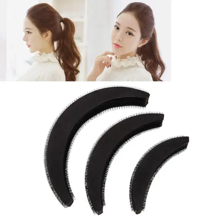 3pcs Hair Volume Increase Puff Sponge Pad Bump Up Insert Base Diy