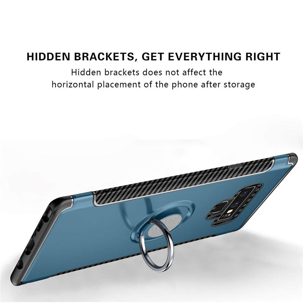 Ốp Điện Thoại Cho Samsung Galaxy Note 9, Ốp Silicon Nam Châm Sang Trọng Vỏ Ốp Cứng Nhẫn Kim Loại