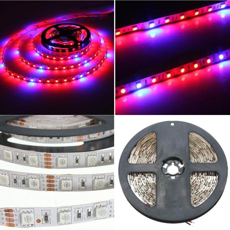 4:1 5050 Grow LED Strip Light Aquarium Greenhouse Hydroponic Plant 12V 12W