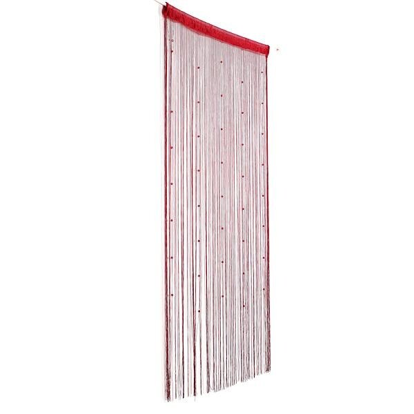 String Curtain Beads Wall Panel Spangle Fringe Room Door Window Divider Blind#burgundy